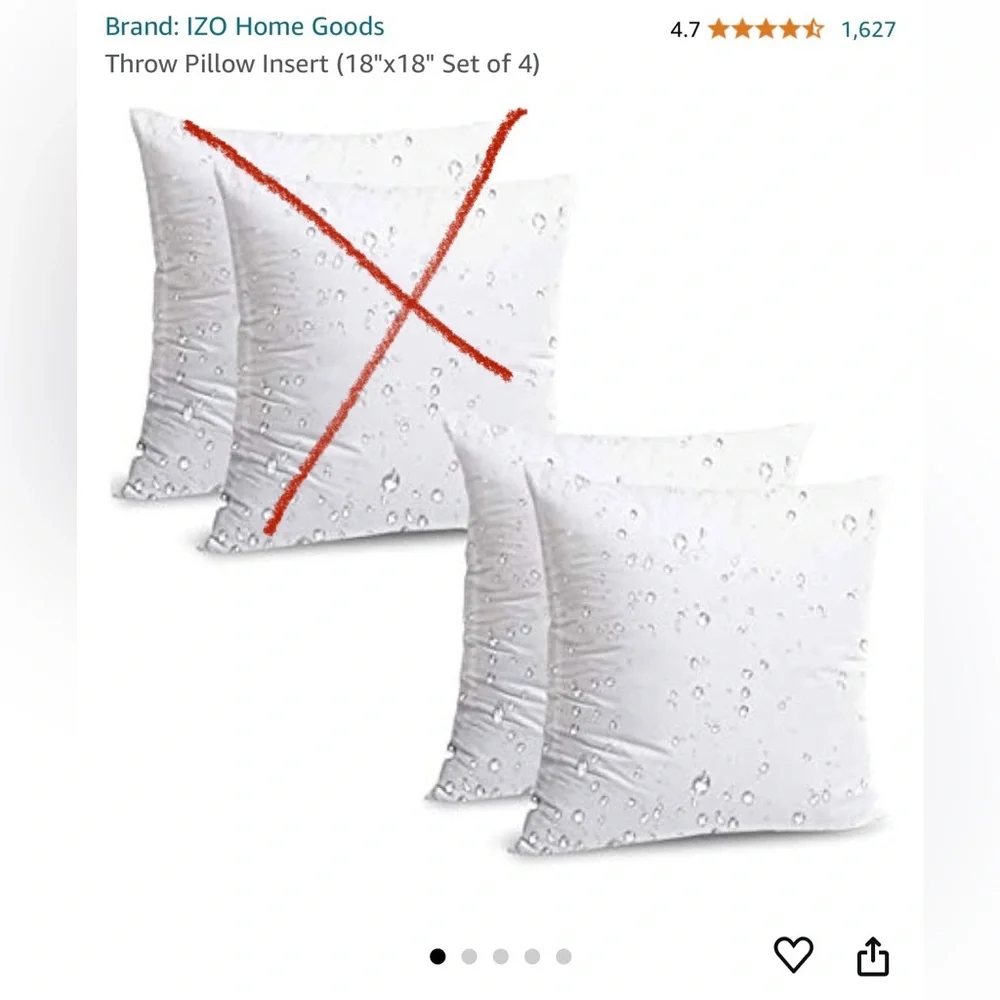 NEW 2 18x18 outdoor pillows and 2 decorative case